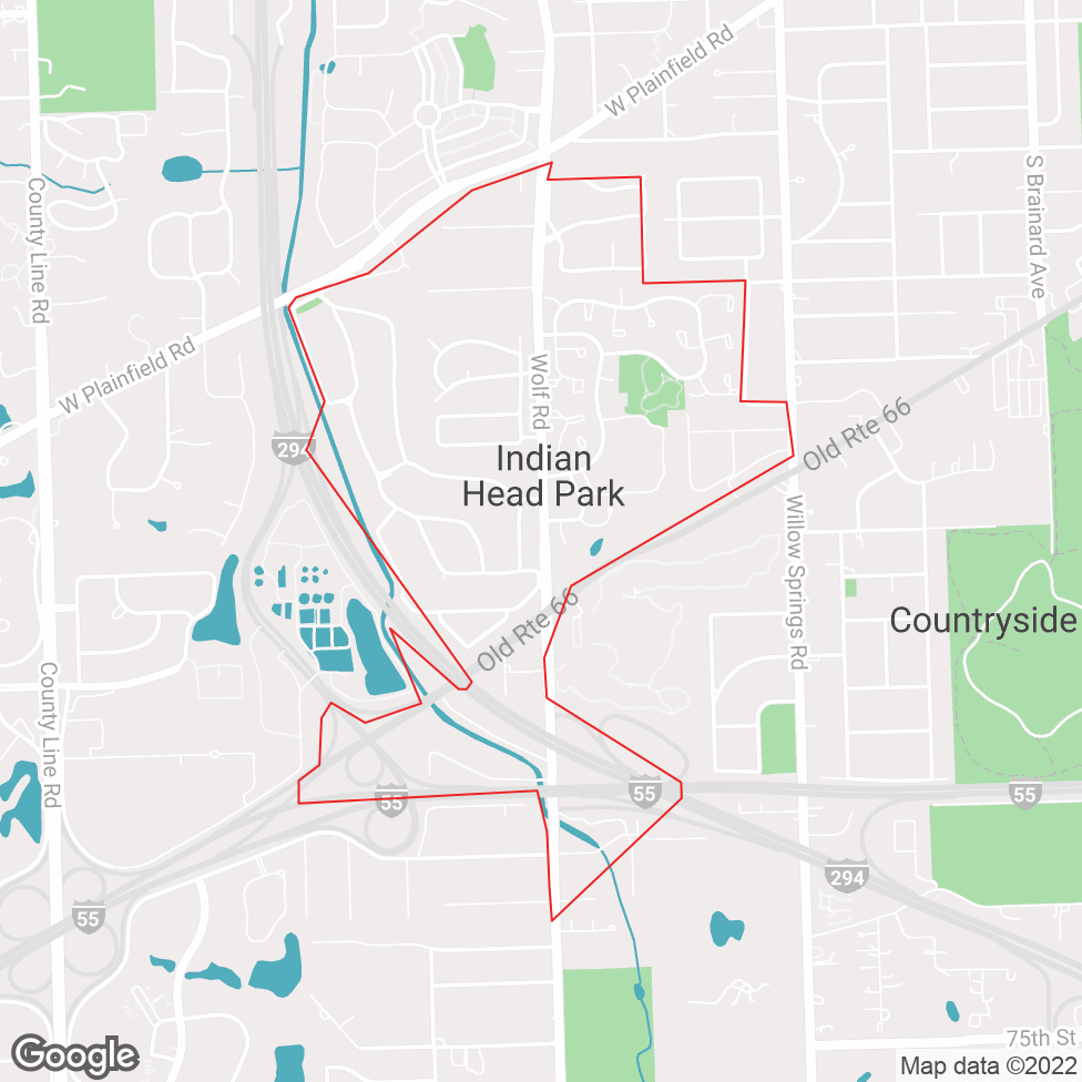 Indian Head Park map