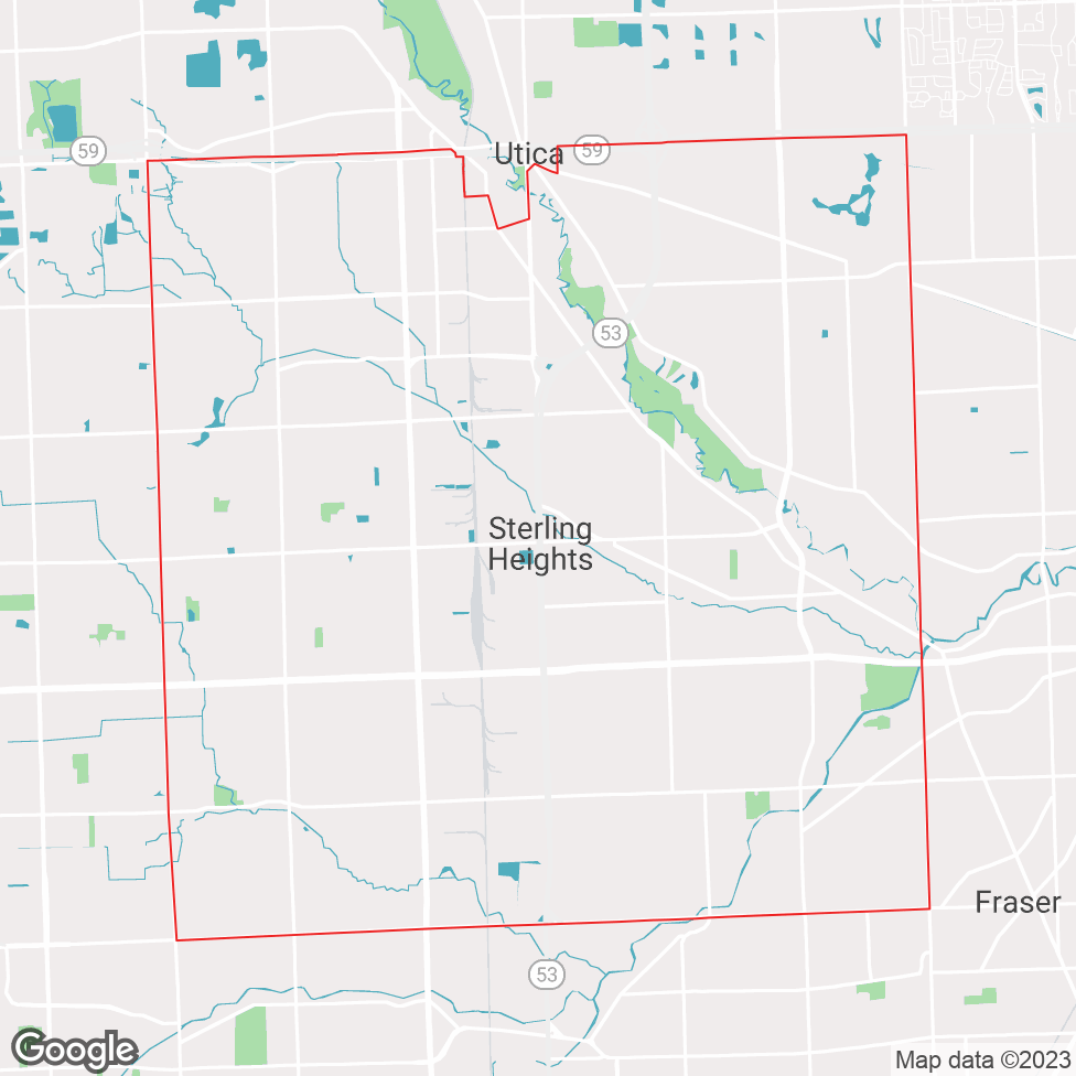 Sterling Heights map