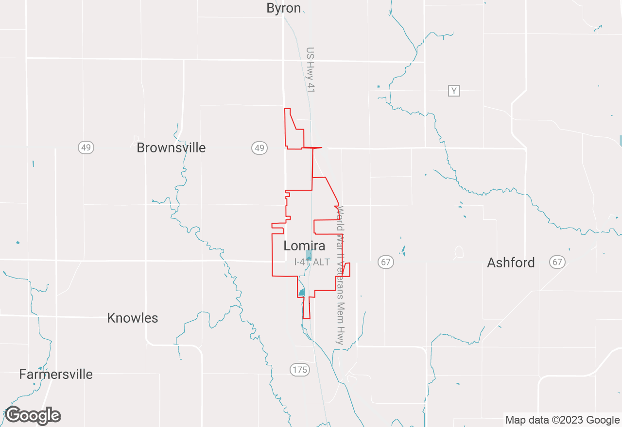 Lomira map