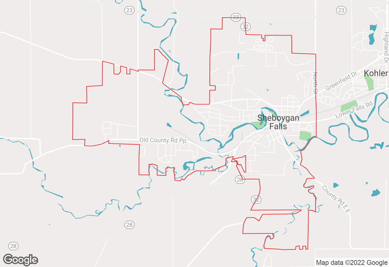 Sheboygan Falls map