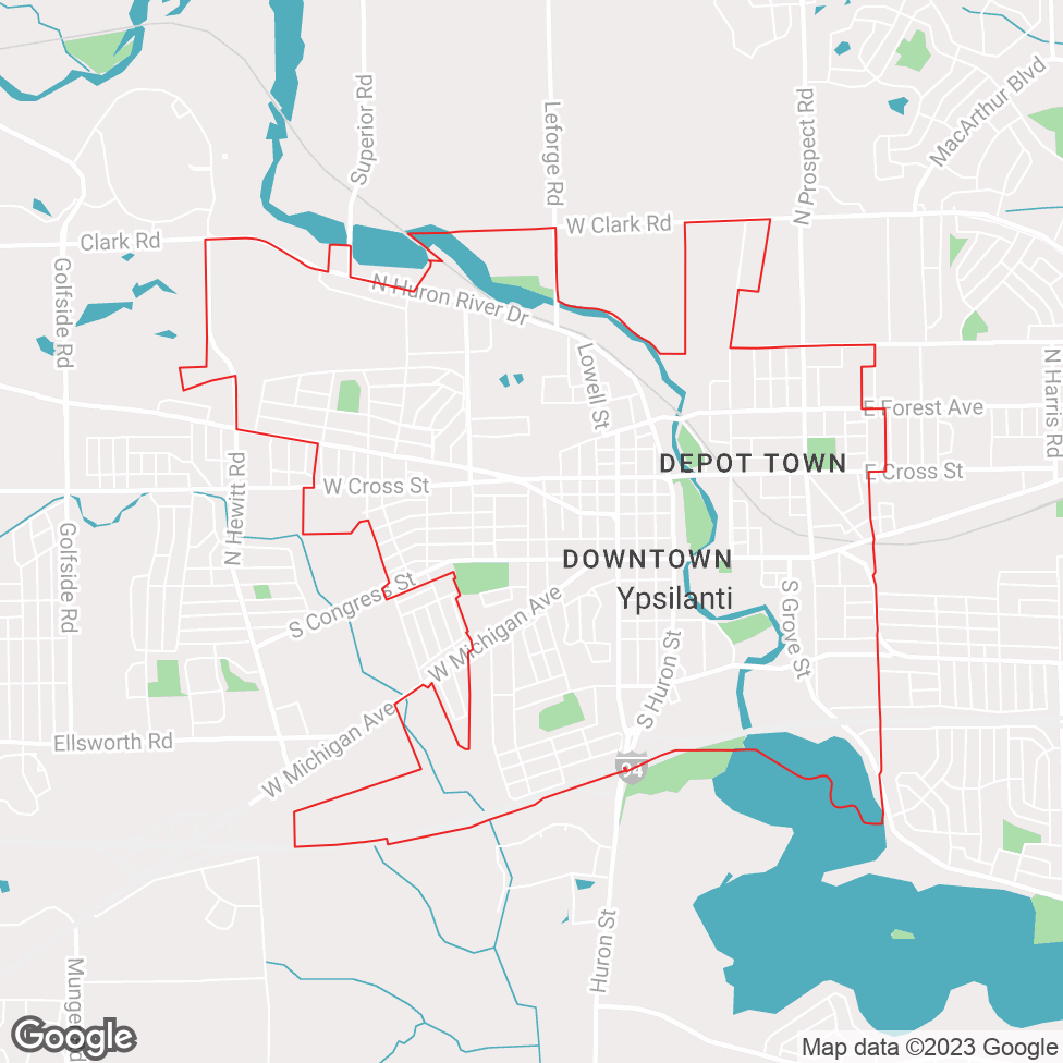 Ypsilanti map