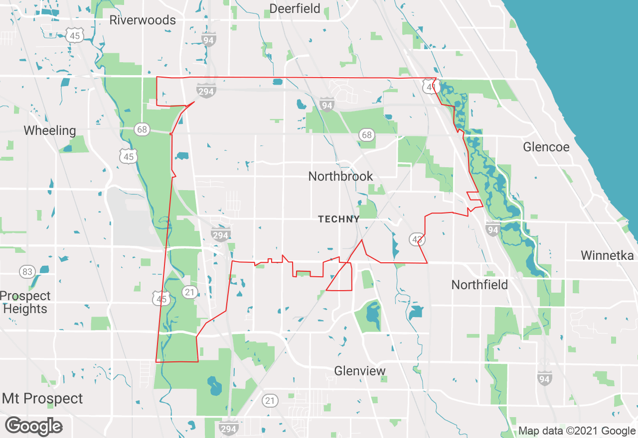 Northbrook map