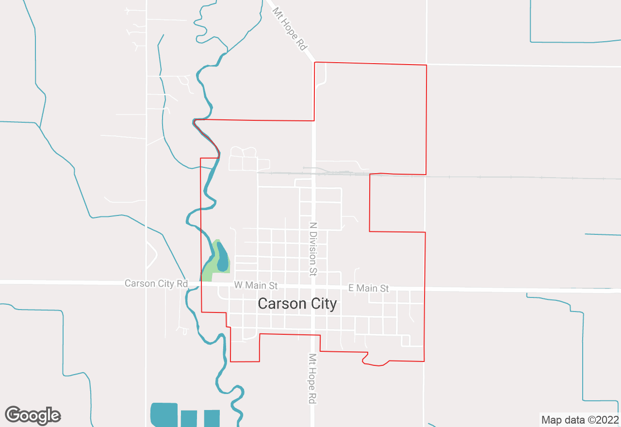 Carson City map