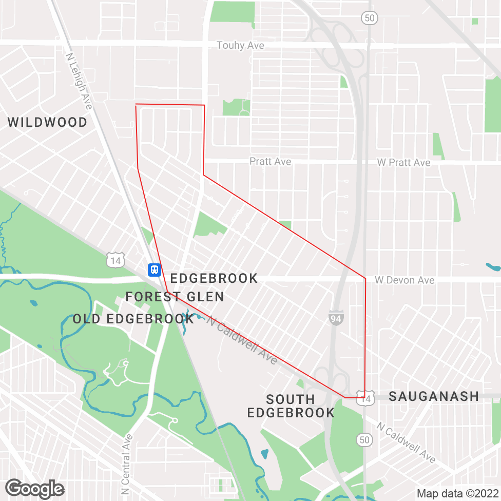 Edgebrook map