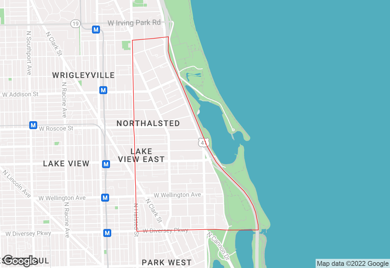 Lakeview East map