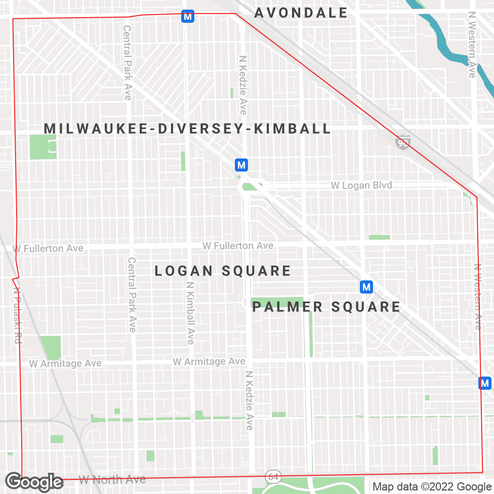 Logan Square map