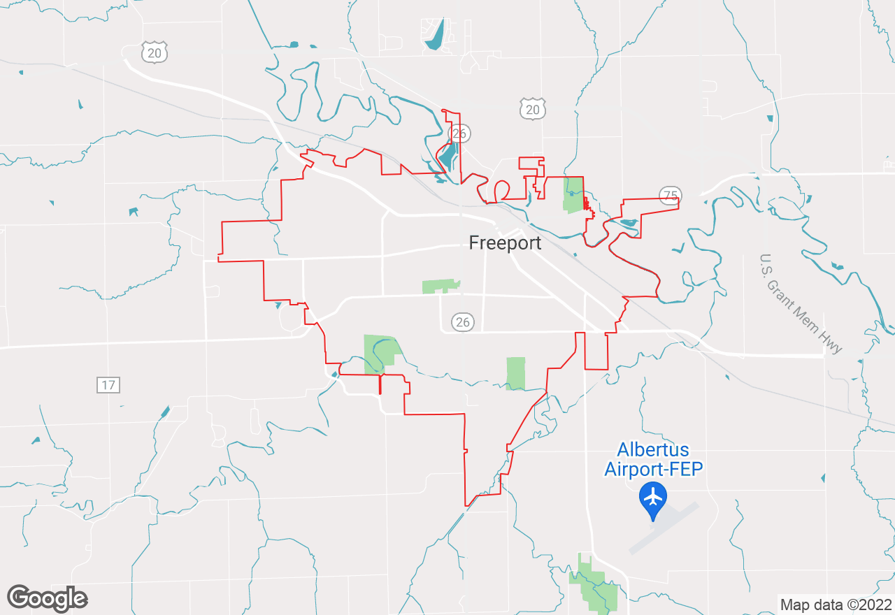 Freeport map