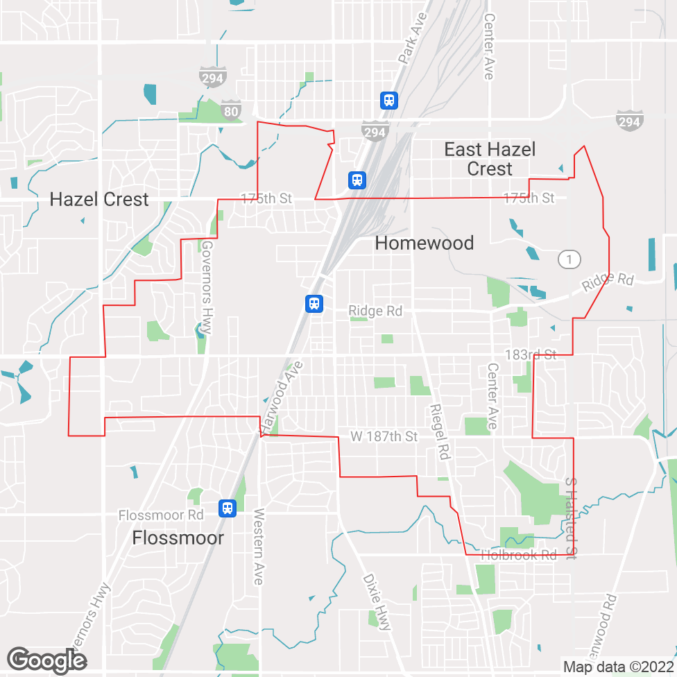 Homewood map