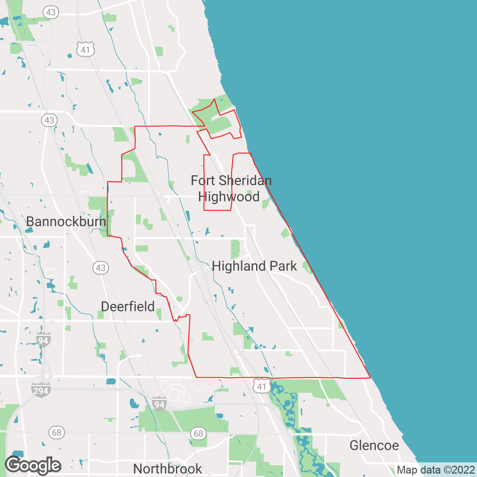 Highland Park map