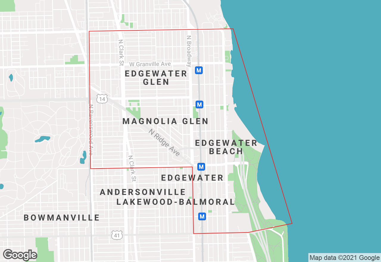 Edgewater map