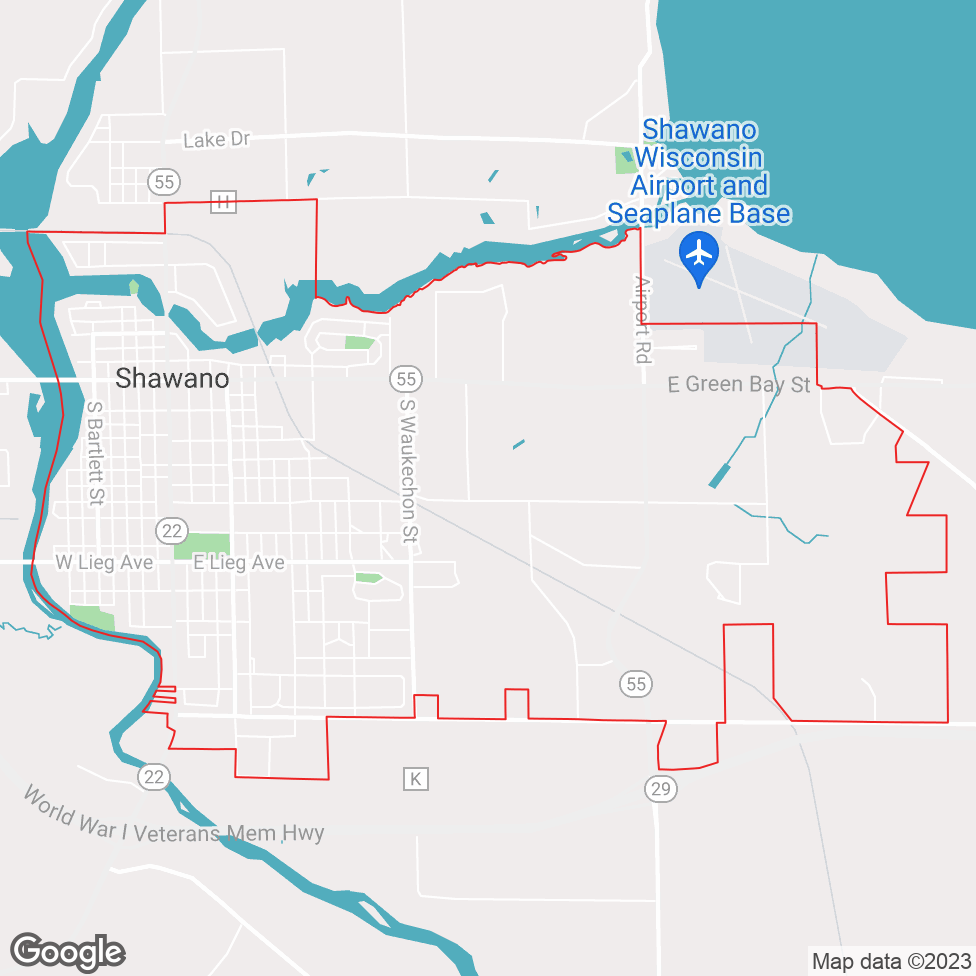 Shawano map