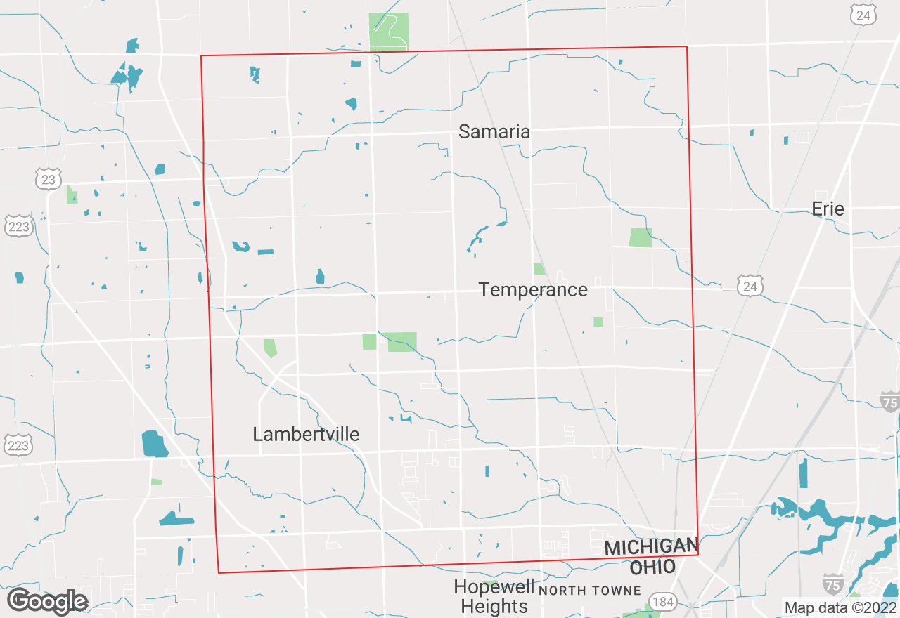 Bedford map