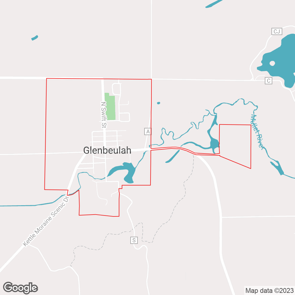 Glenbeulah map