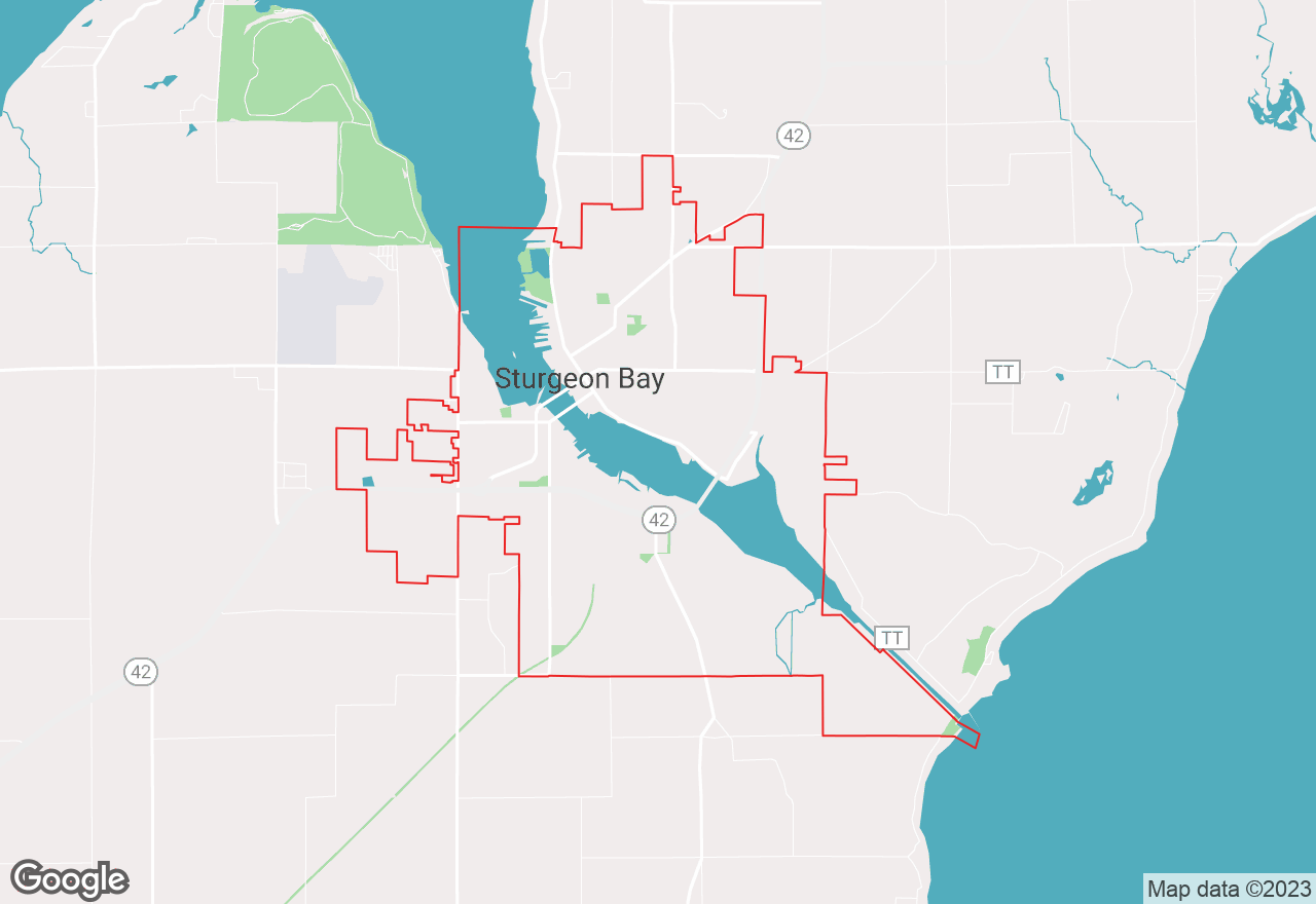 Sturgeon Bay map