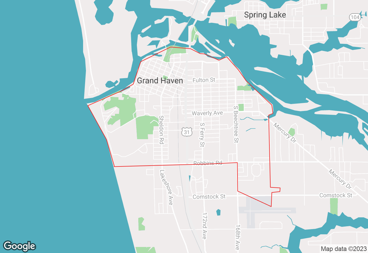 Grand Haven map