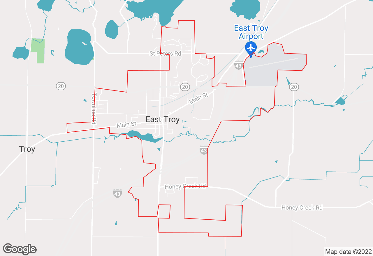 East Troy map