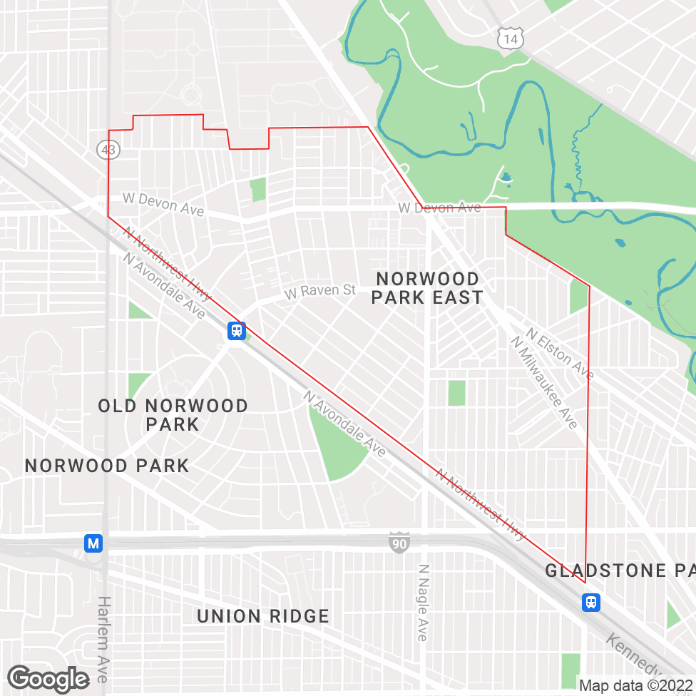 Norwood Park East map