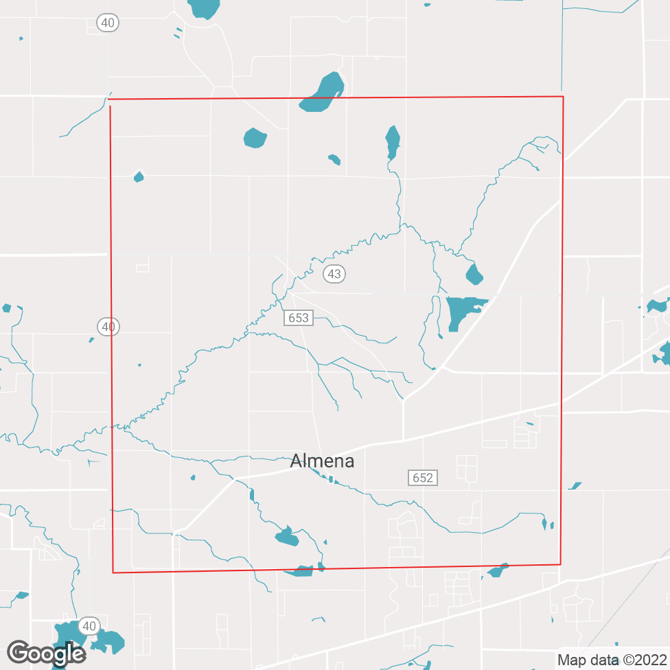 Almena Township map