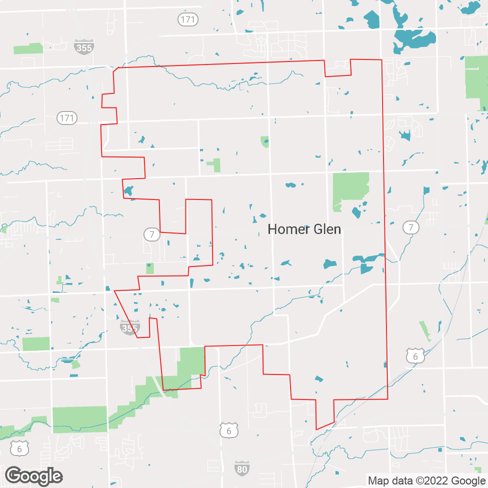 Homer Glen map