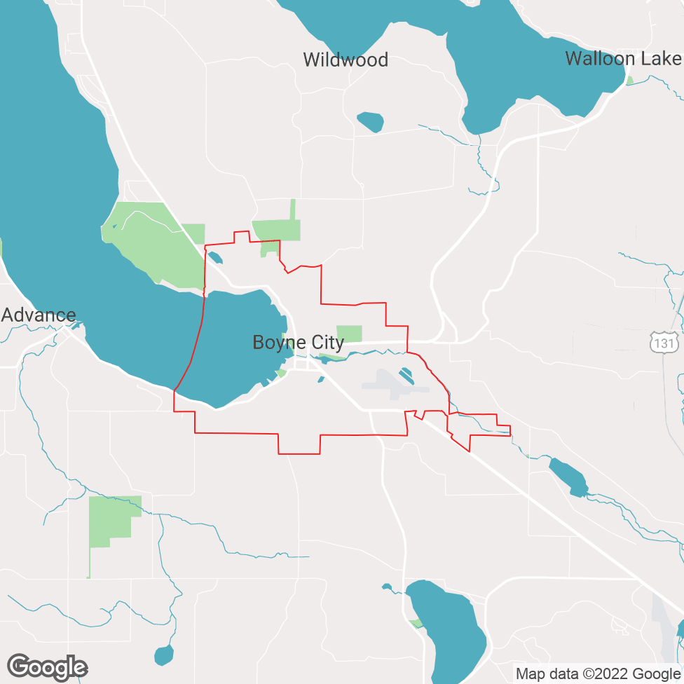 Boyne City map