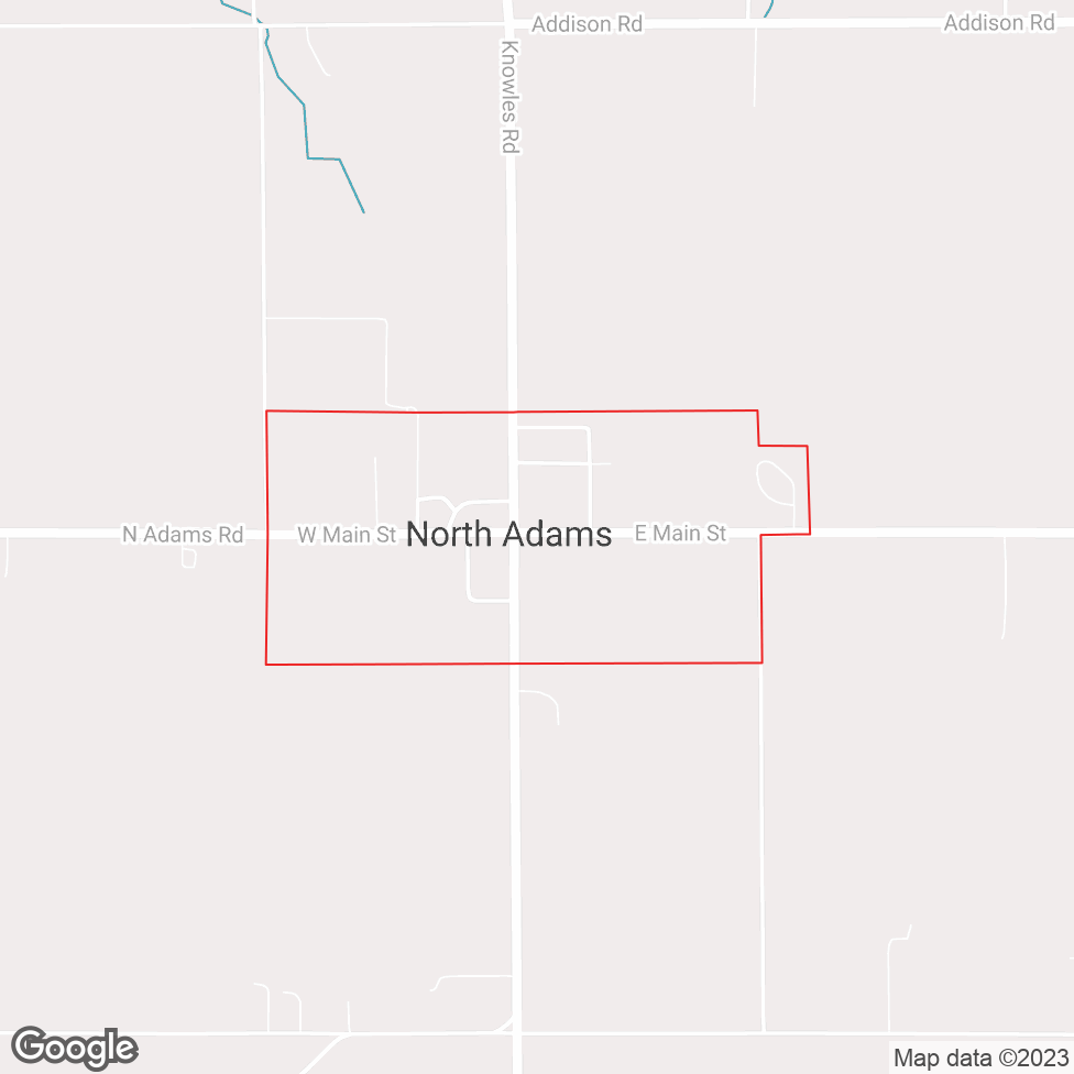 North Adams map