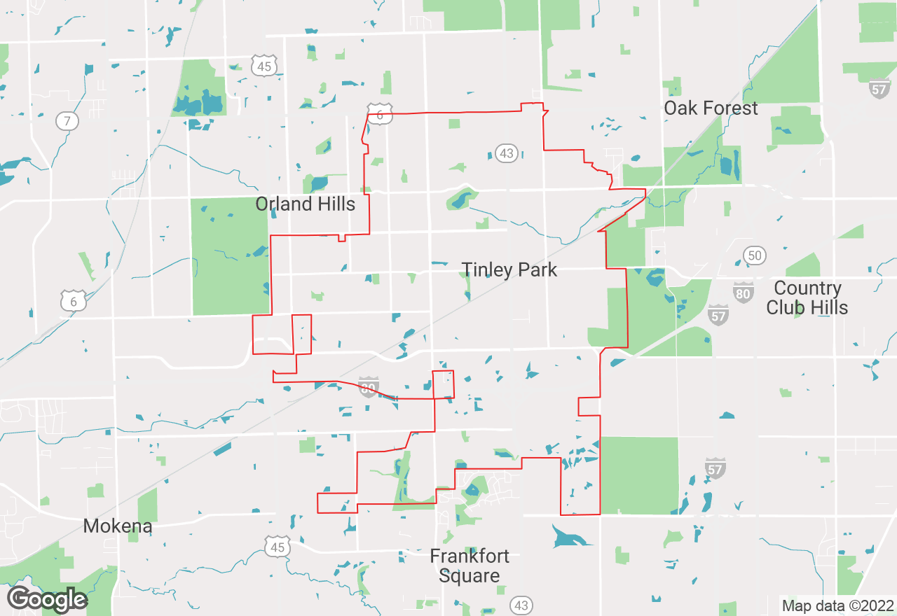 Tinley Park map