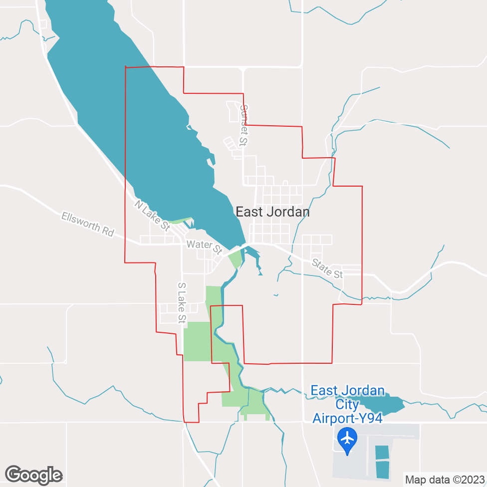 East Jordan map