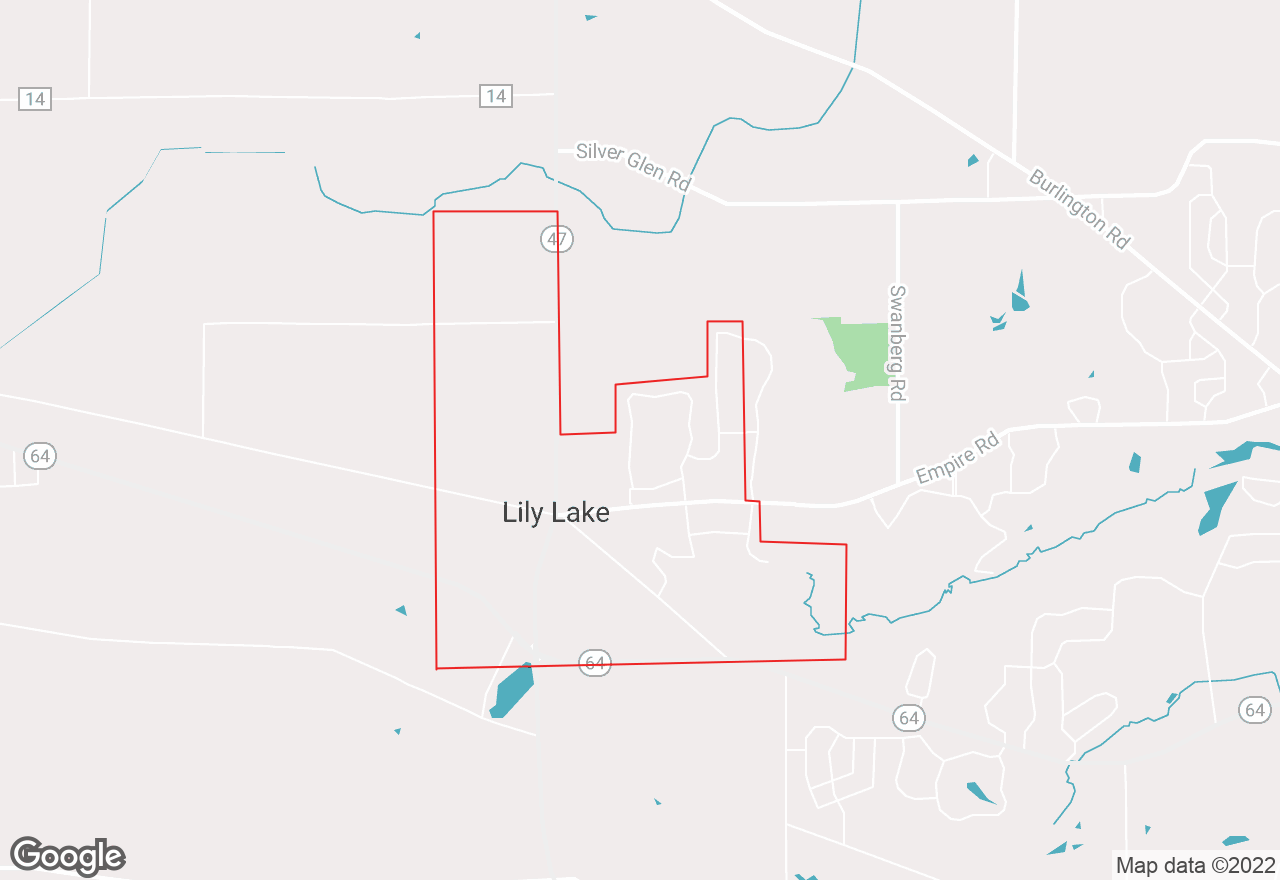 Lily Lake map