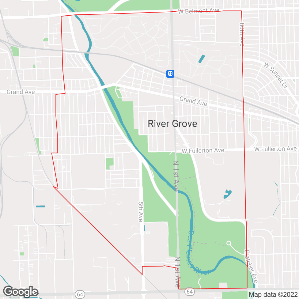 River Grove map