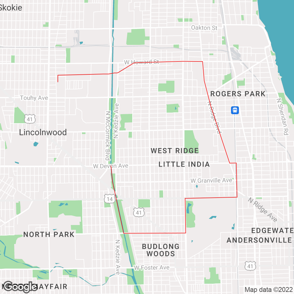 West Ridge map