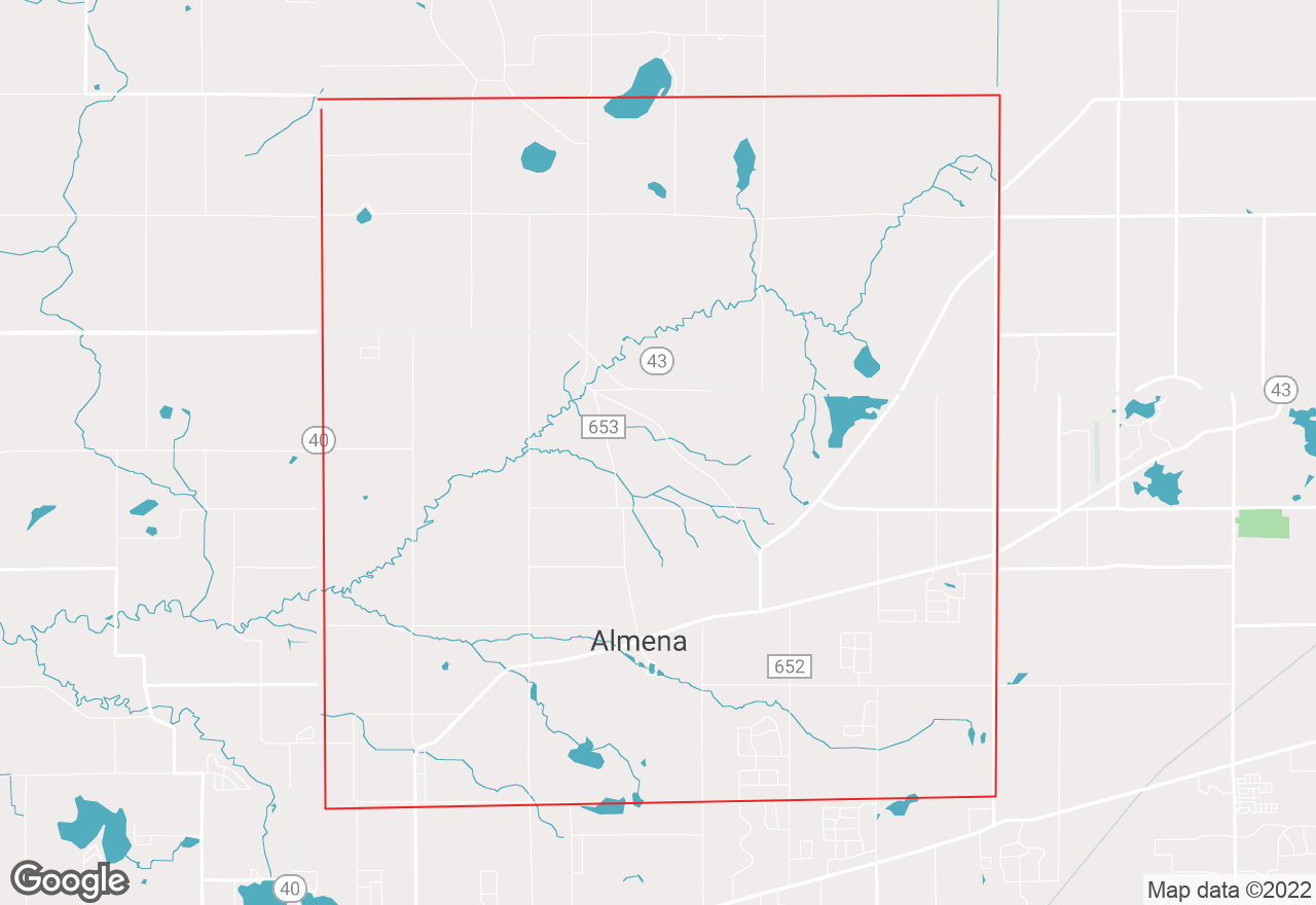 Almena Township map