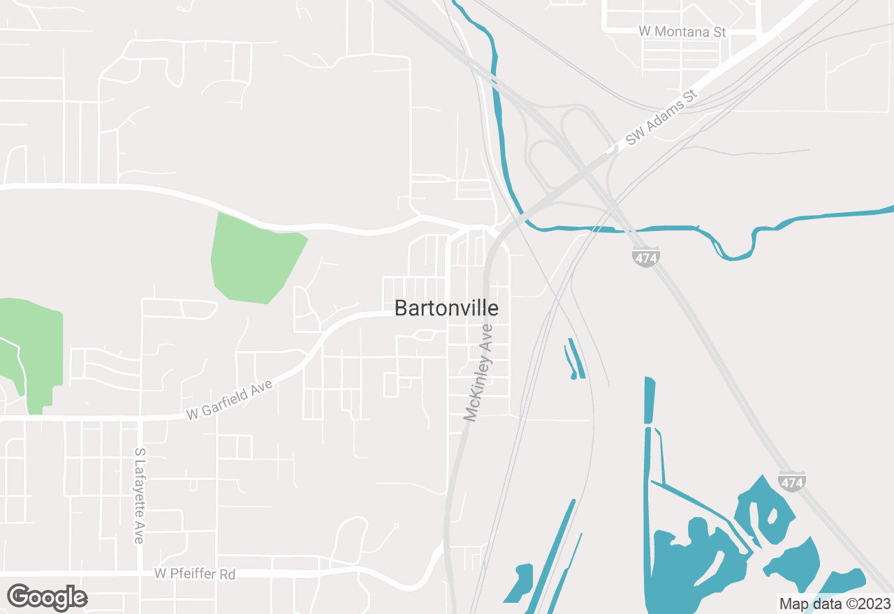 Bartonville map