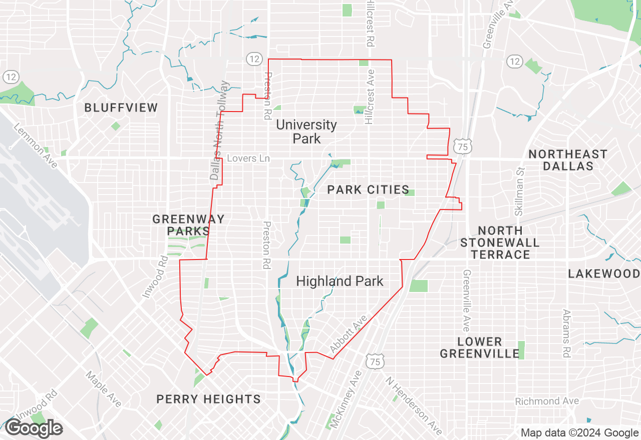 University Park map