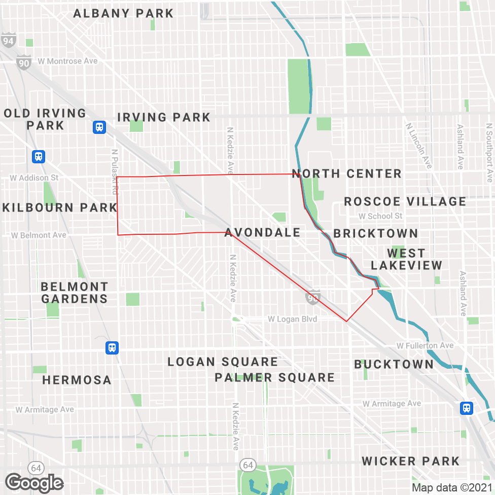 Avondale map