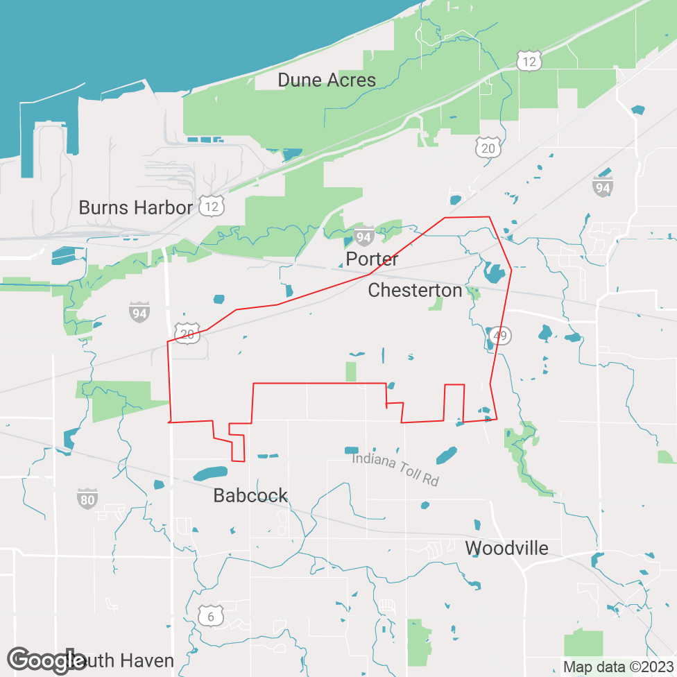 Chesterton map