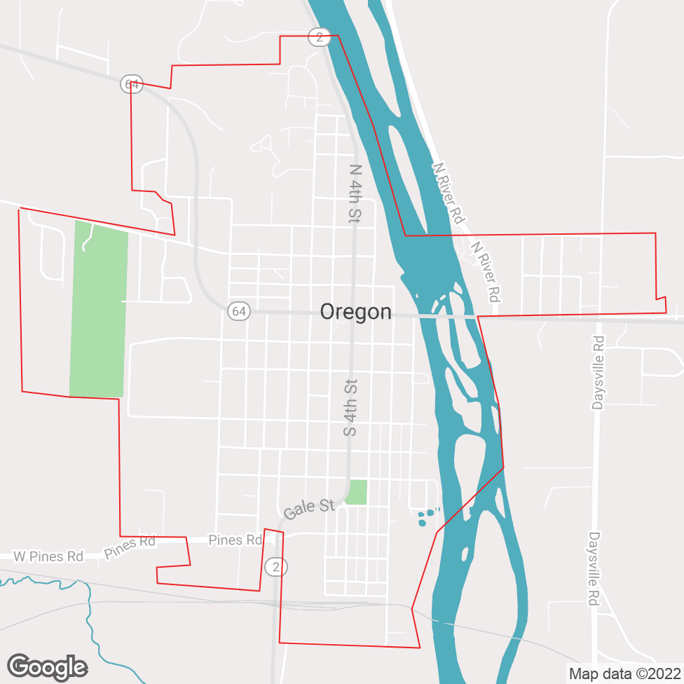 Oregon map