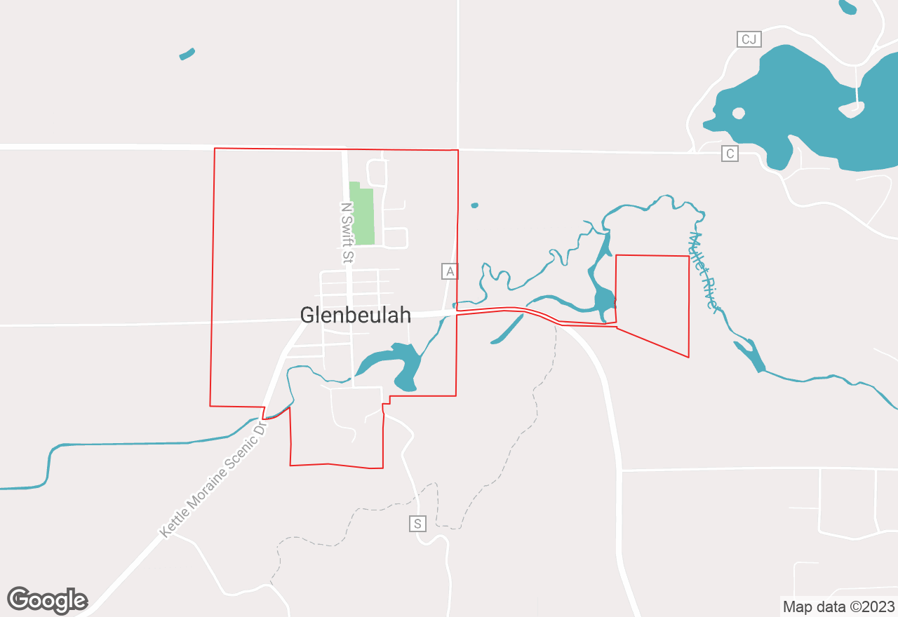 Glenbeulah map