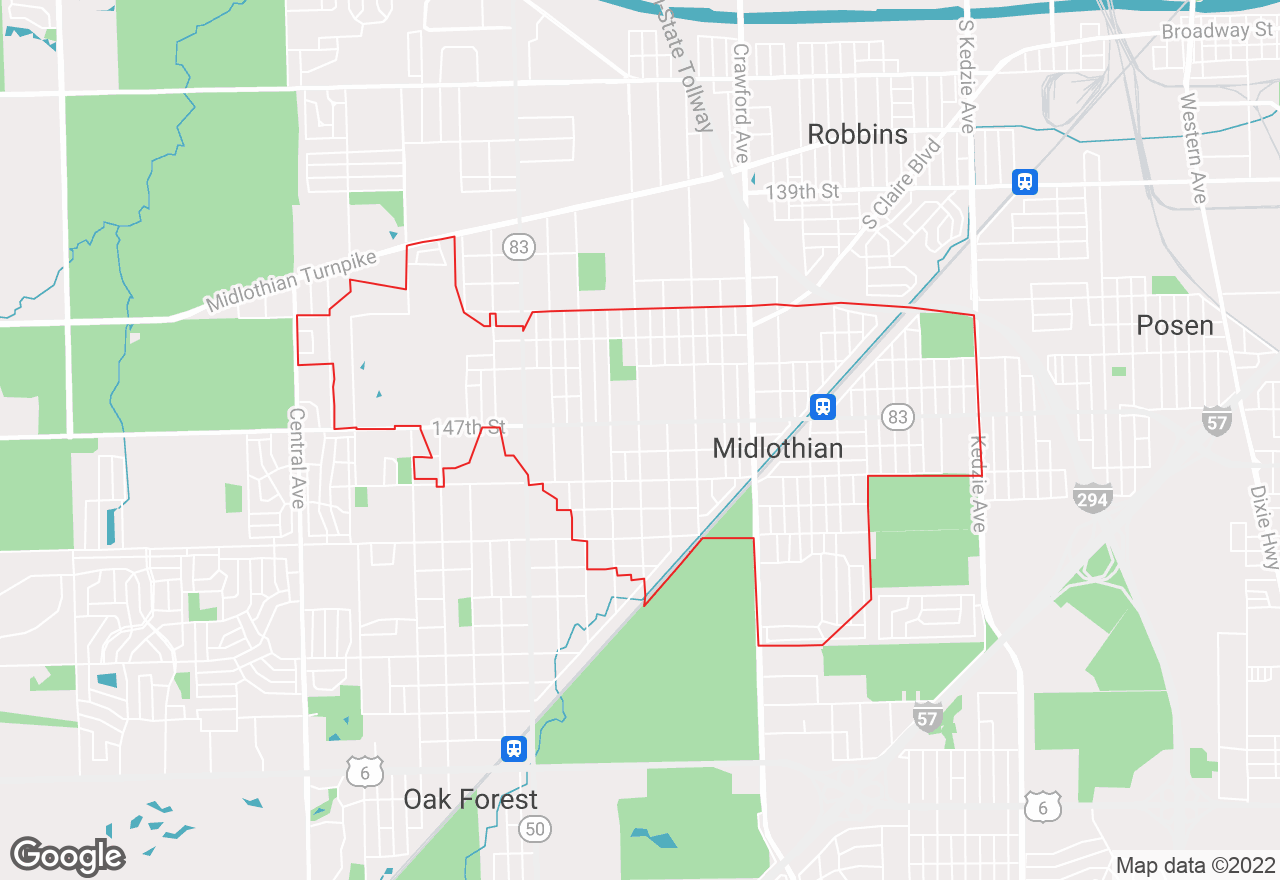 Midlothian map