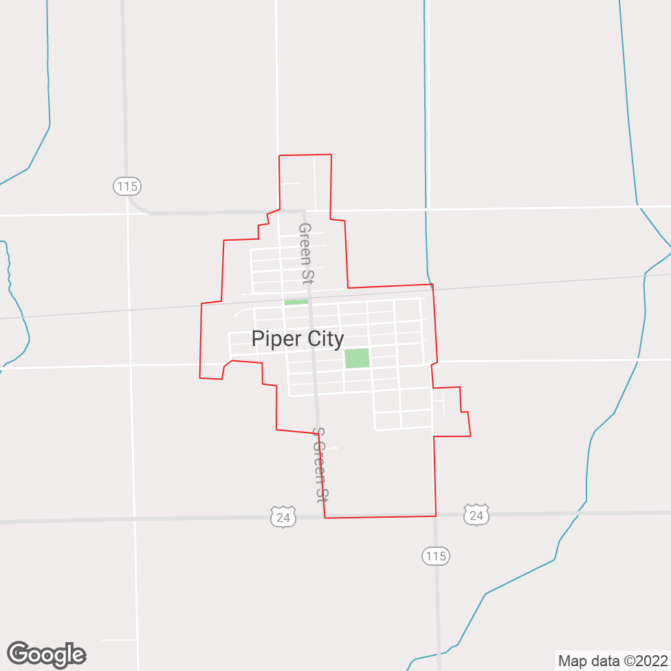 Piper City map