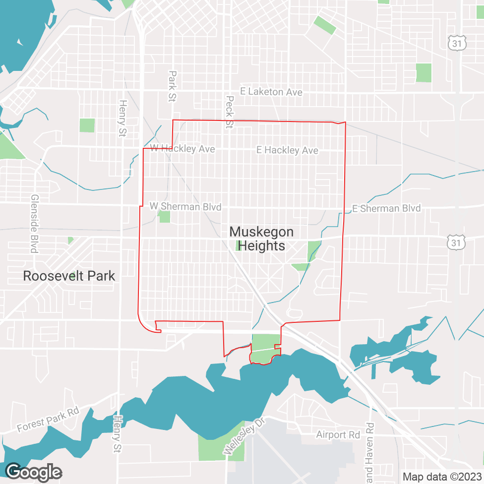 Muskegon Heights map