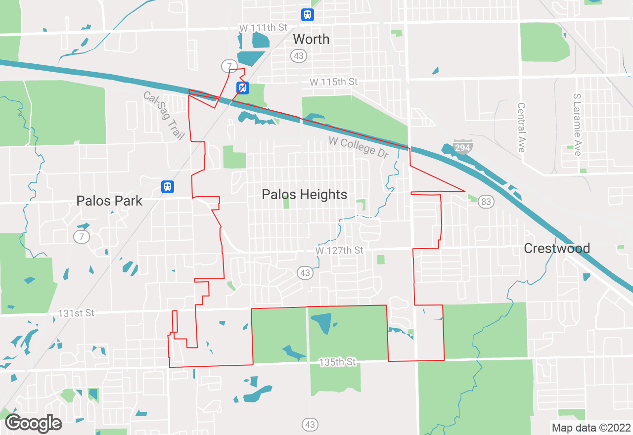 Palos Heights map