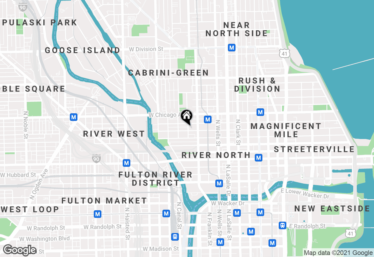 Map of 400 W Huron St