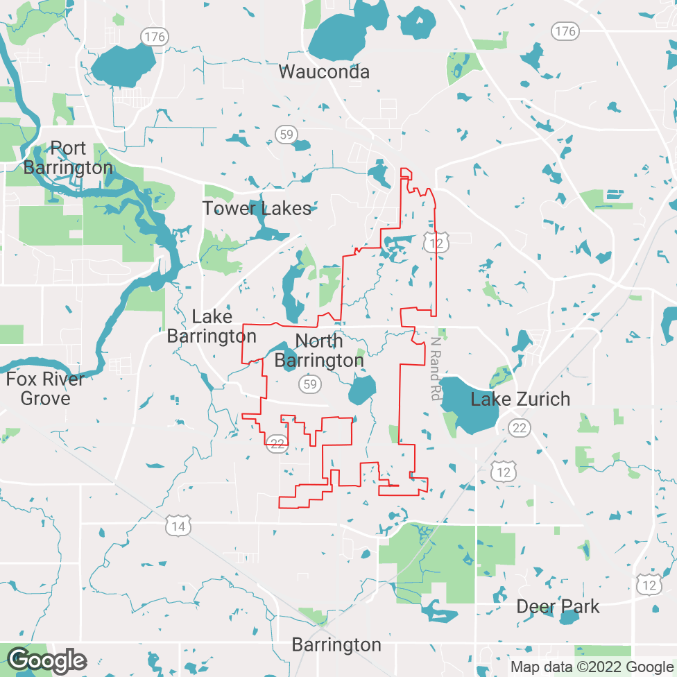 North Barrington map