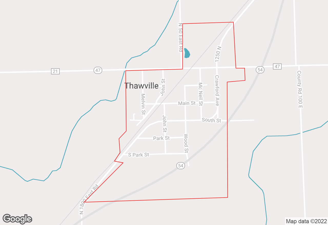 Thawville map