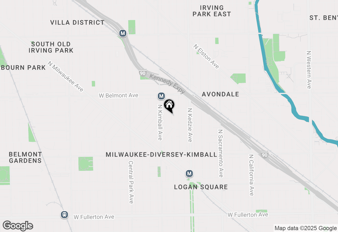 Map of 3033 N Christiana Avenue, Chicago, IL 60618