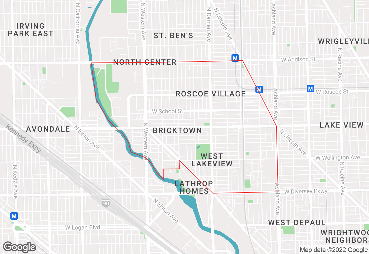 Lakeview West map