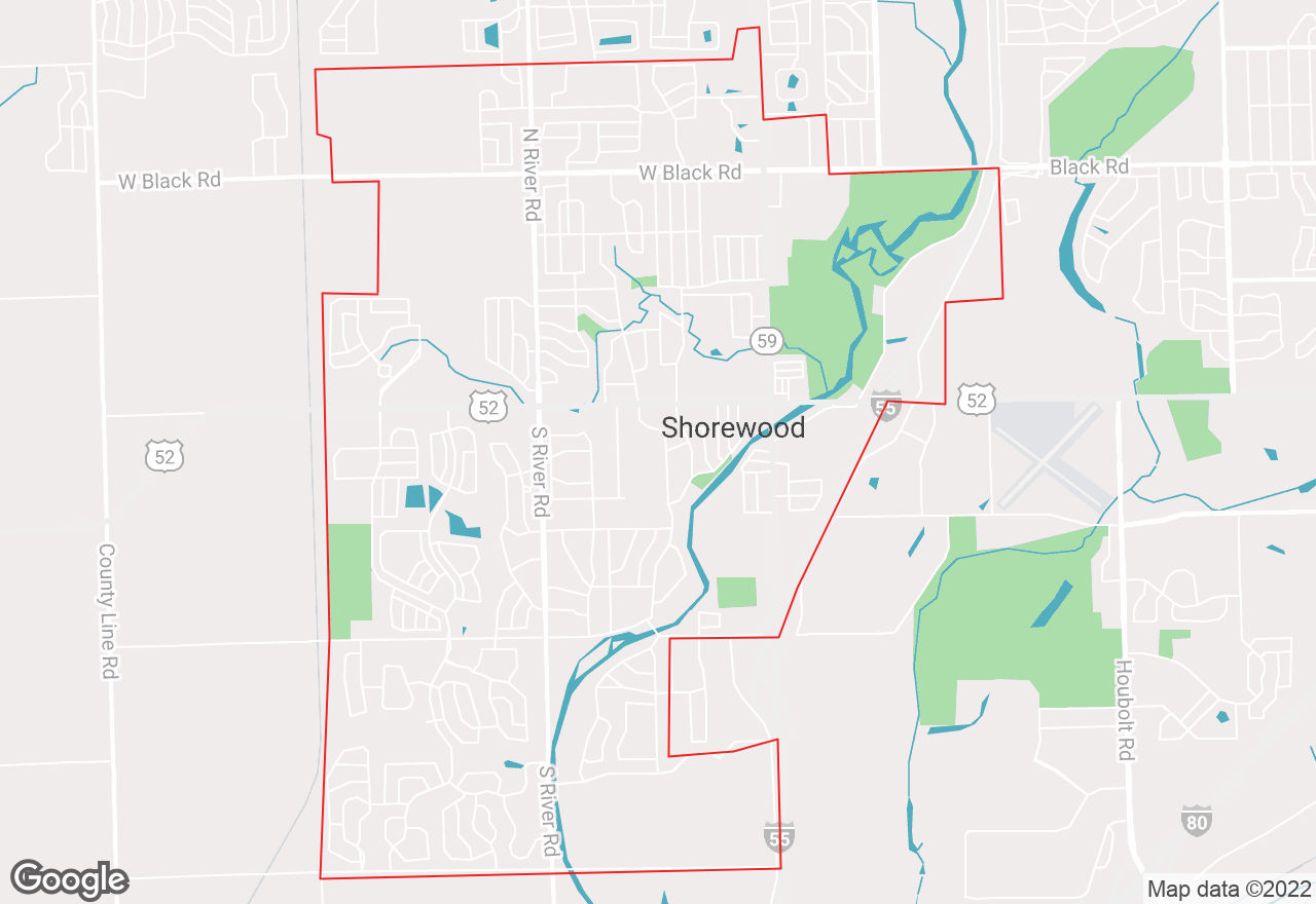 Shorewood map