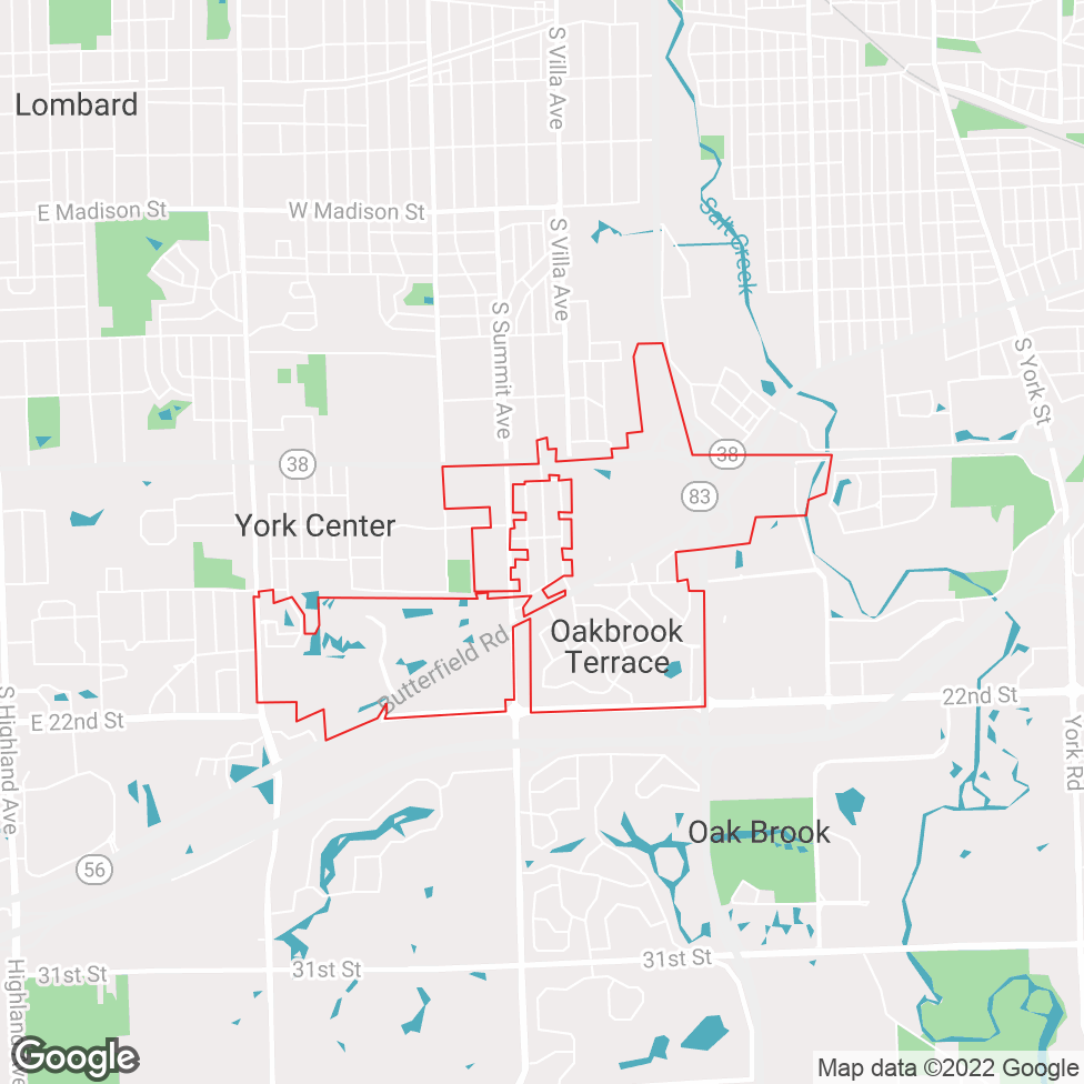 Oakbrook Terrace map