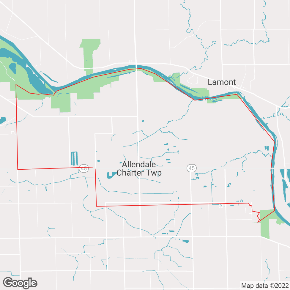 Allendale map