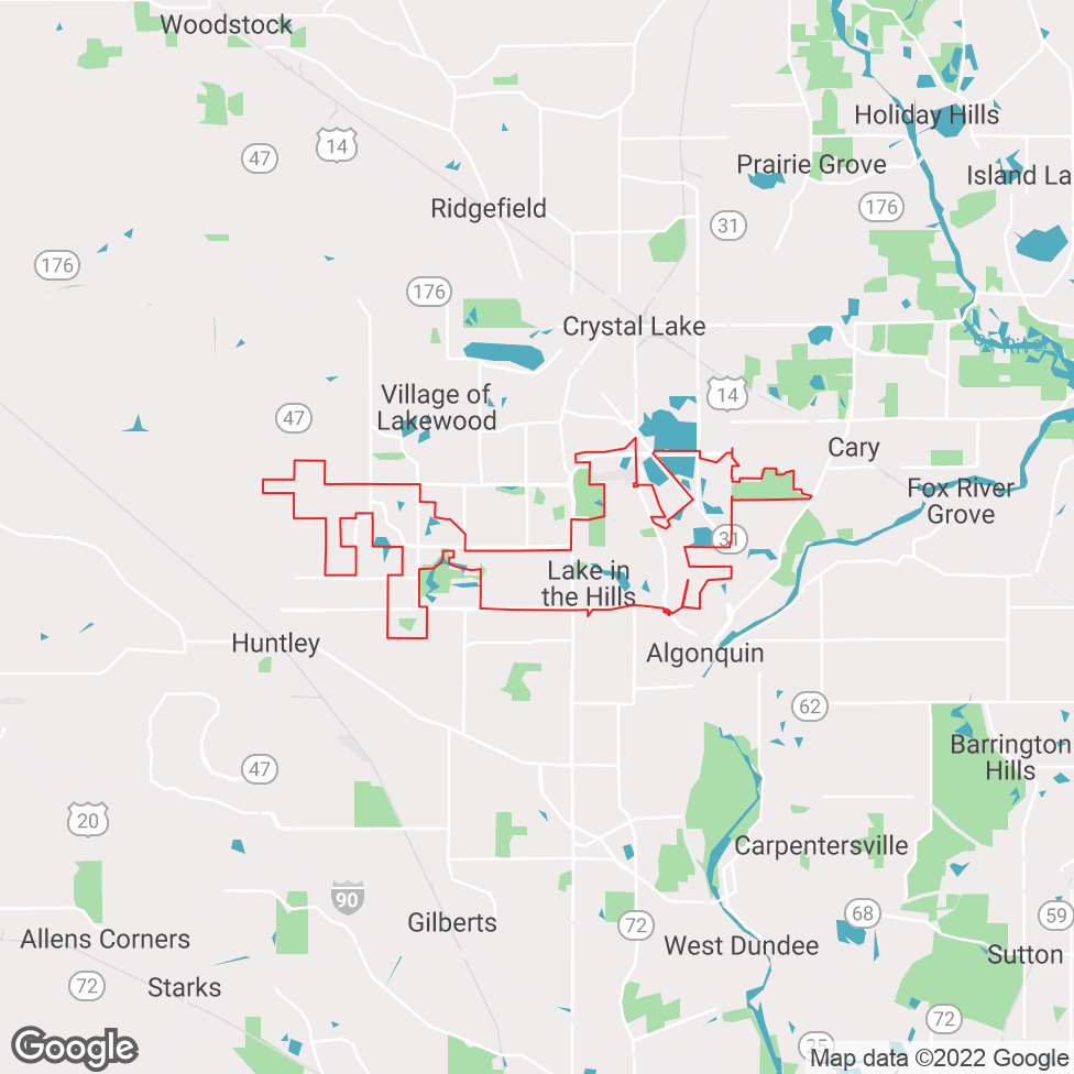 Lake In The Hills map